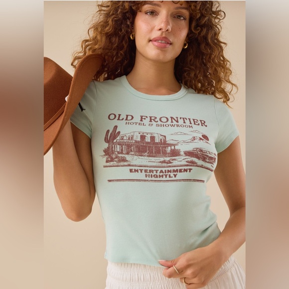 Altar'd State Tops - Altar'd State Old Frontier Baby Doll Shirt